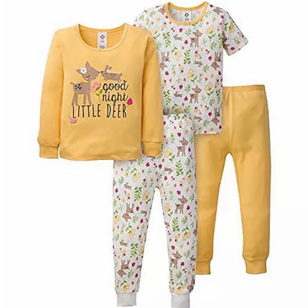 Gerber Goodnight Little Deer Kids Pajamas Set - 4T